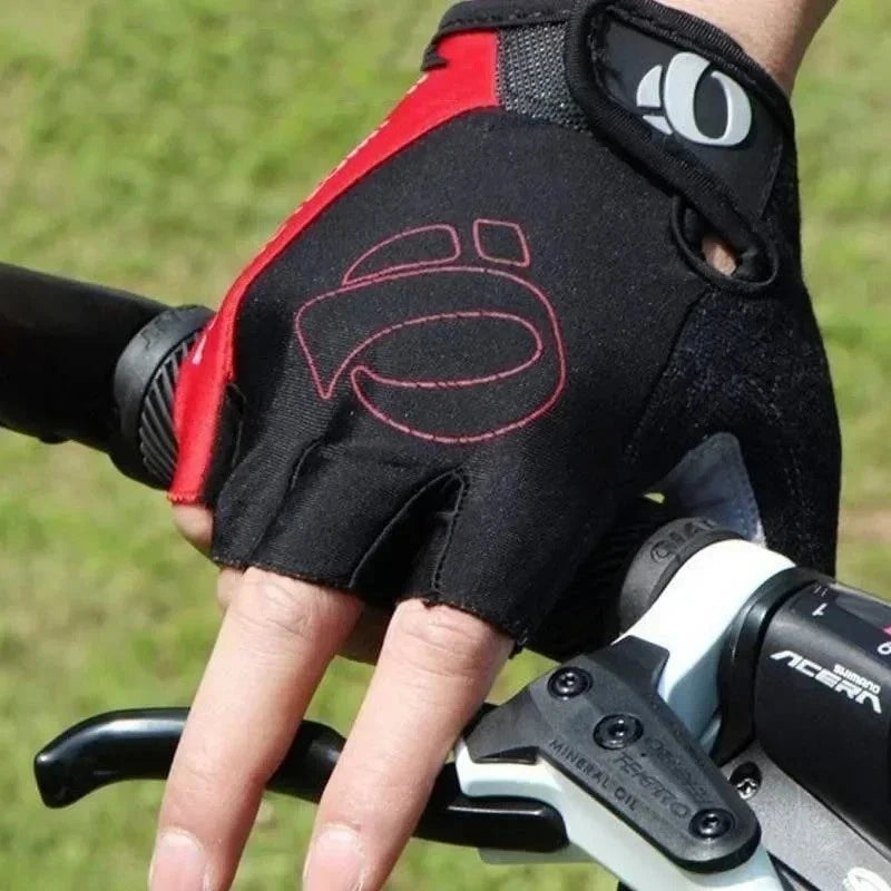 1Pair Gel Half Finger Road Bike Gloves Anti-Slip Anti-Sweat Shockproof Cycling