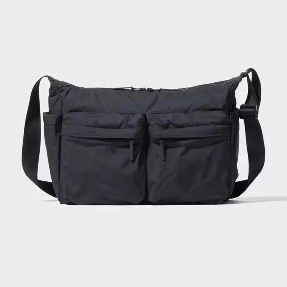 Multi Pocket Messenger Bag Crossbody Shoulder Travel Sports Casual Unisex