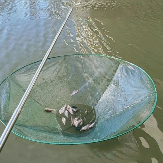 Drop Net for Pier Fishing, Foldable Cast Portable Pier Fishing Net