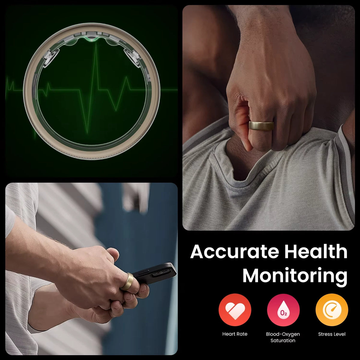 New Amazfit Helio Ring 30m Freediving Support Mud-resistant Design Route Navigat