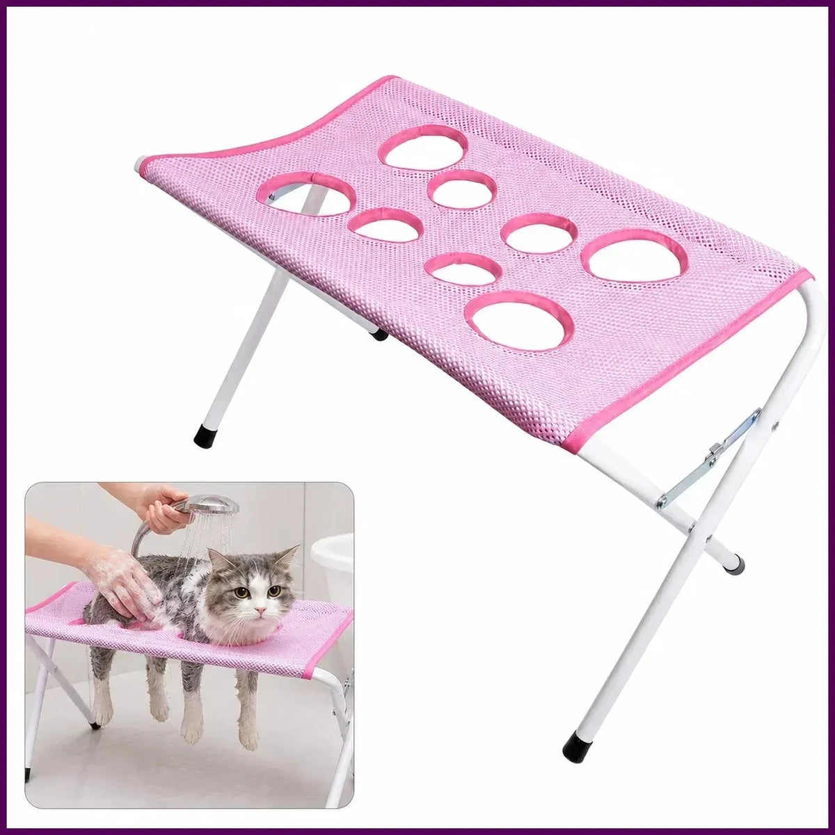 Pet Grooming Hammock with Stand